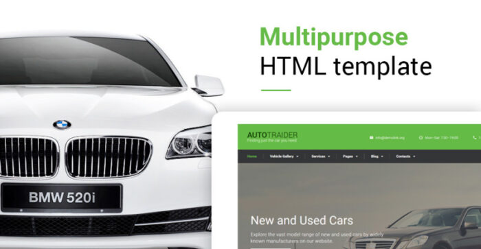 Template Situs Web AutoTrader - Fitur Gambar 1