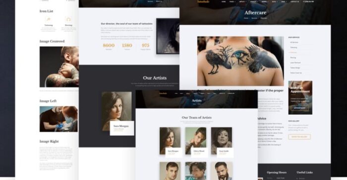 Template Situs Web HTML Responsif Salon Tato - Kecantikan - Fitur Gambar 6