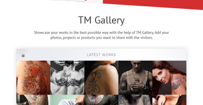 Template Situs Web Responsif Salon Tato - Fitur Gambar 7