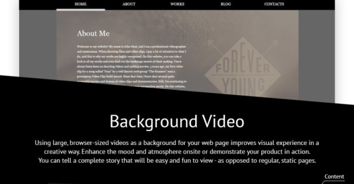 Template Situs Web Responsif Videografer - Fitur Gambar 3