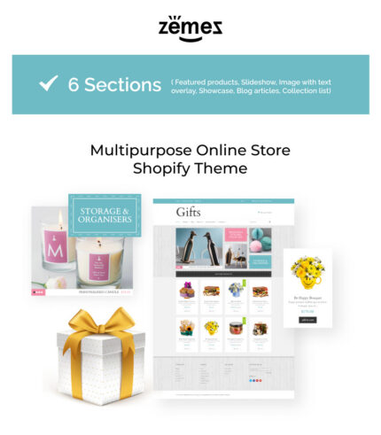 Template eCommerce Tema Shopify Kado Elegan - Fitur Gambar 1