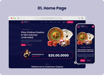 Casimox - Template HTML Kasino & Perjudian - Fitur Gambar 1