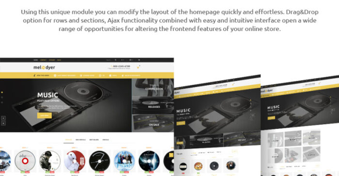 Melodyer - Tema PrestaShop Responsif Toko Audio - Fitur Gambar 6