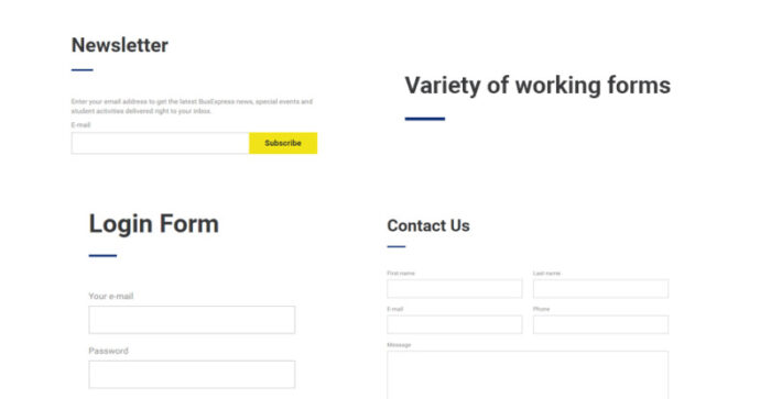 Template Situs Web Responsif Transportasi - Fitur Gambar 9