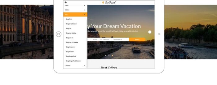 Sun Travel - Template Situs Web Online Agen Perjalanan - Fitur Gambar 14