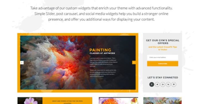 Tema WordPress Responsif Sekolah Seni - Fitur Gambar 10