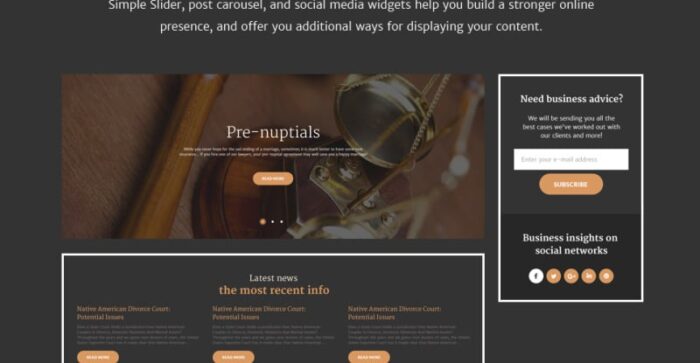 LawPress - Tema WordPress Responsif Firma Hukum - Fitur Gambar 10