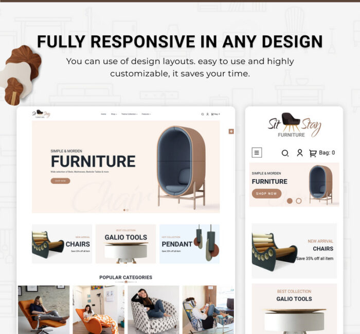 Sit Stay - Mega Furniture Shopify 2.0 Tema Responsif - Fitur Gambar 4