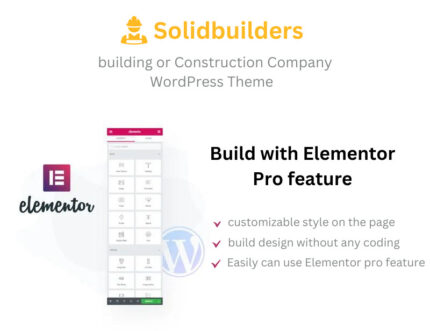 Solidbuilder - Tema WordPress Elementor Konstruksi - Fitur Gambar 1