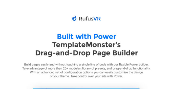 RufusVR - Tema WordPress Responsif untuk Startup VR - Fitur Gambar 1