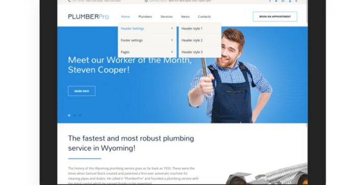 Template Situs Web PlumberPro - Fitur Gambar 8