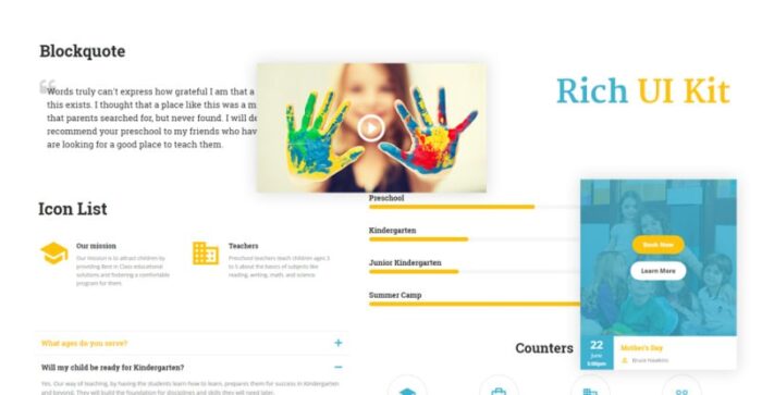 Template Situs Web HTML Bootstrap5 untuk Pendidikan Prasekolah - Kids Tree - Fitur Gambar 2