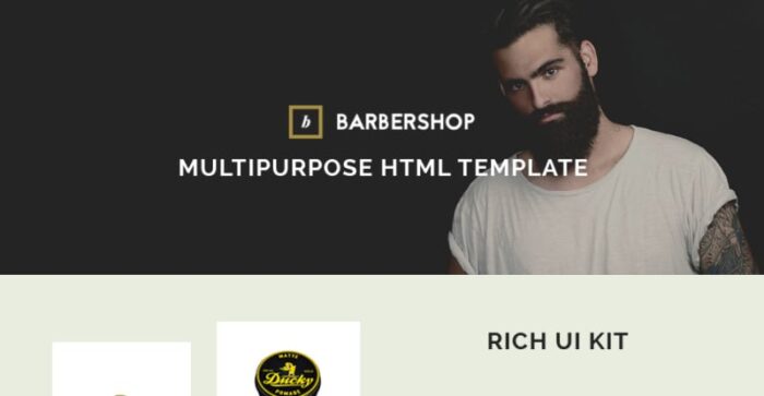 Template Situs Web Pangkas Rambut - Perawatan Rambut & Penataan Rambut - Fitur Gambar 1