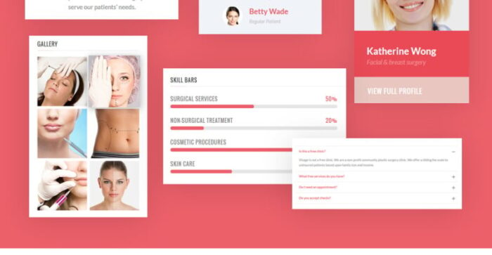 Template Situs Web Klinik Bedah Plastik Visage - Fitur Gambar 3