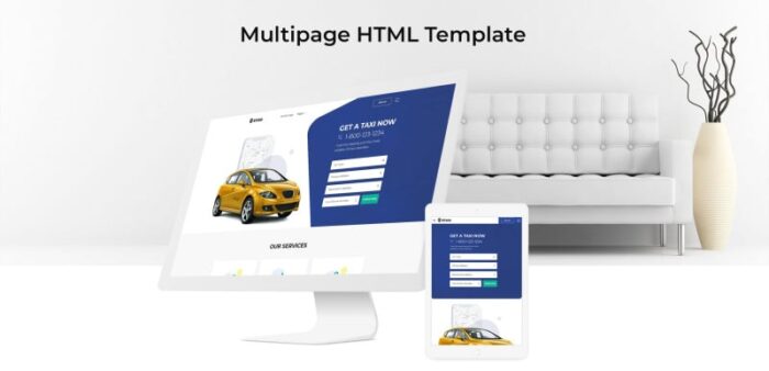 Etaxi - Template Situs Web Responsif Perusahaan Taksi - Fitur Gambar 1