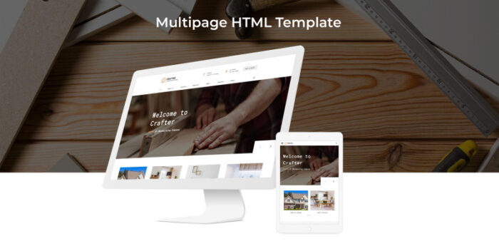 Crafter - Template Situs Web HTML Bootstrap Klasik Multihalaman Interior - Fitur Gambar 2