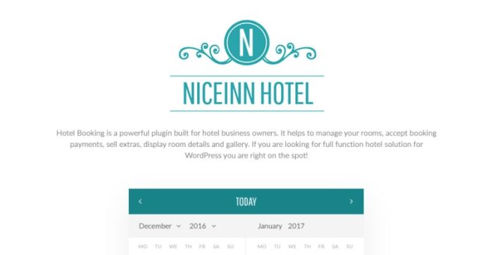 NiceInn - Tema WordPress Responsif Hotel Kecil - Fitur Gambar 1