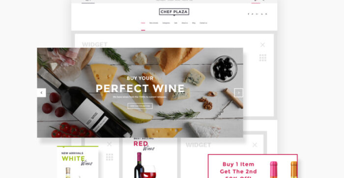 Tema WooCommerce Toko Makanan dan Anggur Chef Plaza - Fitur Gambar 2