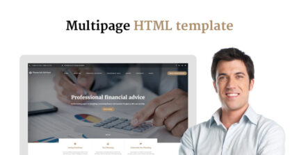 Template Situs Web Multihalaman Penasihat Keuangan - Fitur Gambar 1