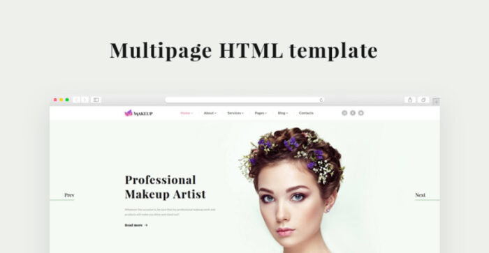 Template Situs Web Responsif Penata Rias & Kosmetik - Fitur Gambar 1