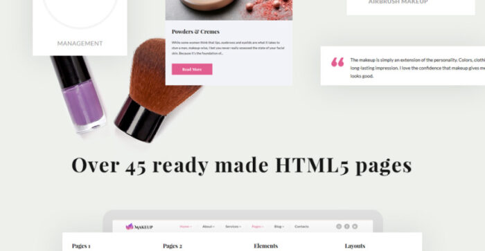 Template Situs Web Responsif Penata Rias & Kosmetik - Fitur Gambar 4