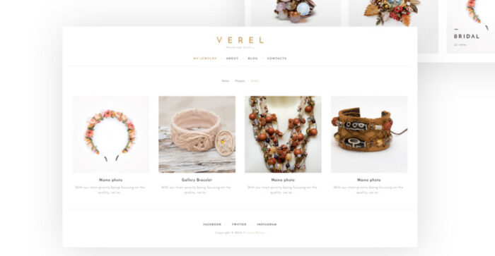 Verel - Tema WordPress Perhiasan Buatan Tangan - Fitur Gambar 2