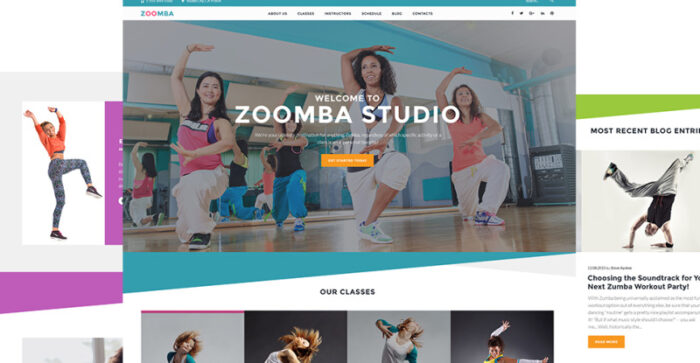 Zoomba - Tema WordPress Studio Tari Zoomba - Fitur Gambar 12