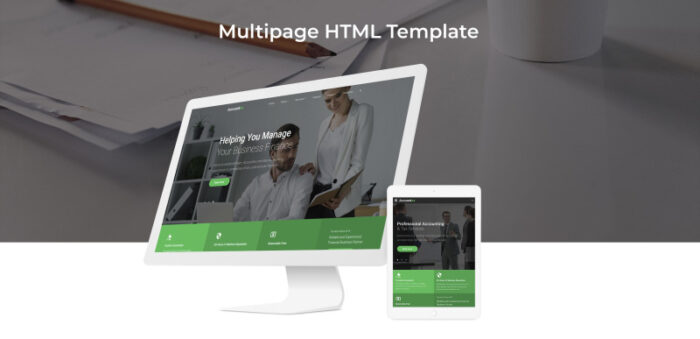 Accountex - Template Situs Web HTML Multihalaman Bersih Akuntansi - Fitur Gambar 2