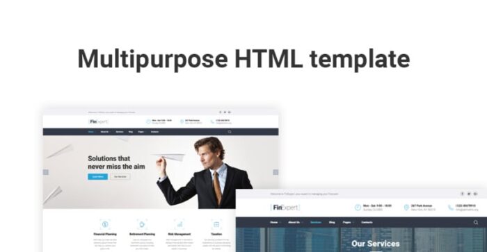 Penasihat Keuangan - Template Situs Web Responsif - Fitur Gambar 1