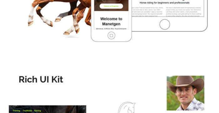 Manetgen - Template Situs Web Multihalaman Responsif Berkuda - Fitur Gambar 2