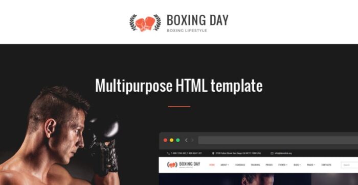 Boxing Day - Template Situs Web Responsif Klub Gaya Hidup Tinju - Fitur Gambar 1