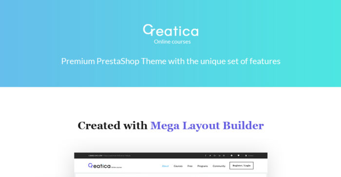 Creatica - Tema PrestaShop Kursus Online - Fitur Gambar 1