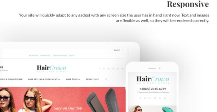 HairCrown - Tema Magento Responsif Salon Rambut - Fitur Gambar 3