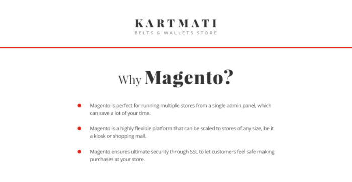 Kartmati - Barang Kulit & Aksesoris Tema Magento - Fitur Gambar 1