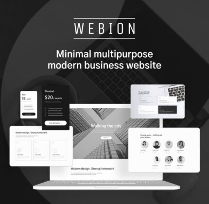 Webion - Tema WordPress Multiguna Minimal Elementor - Fitur Gambar 1