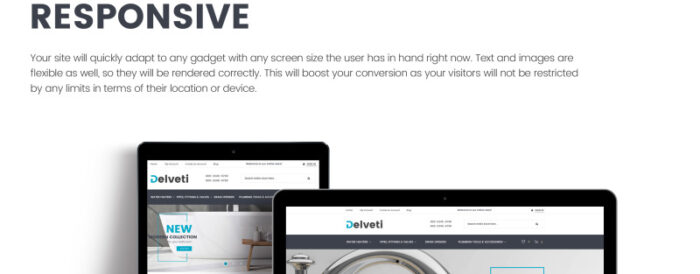 Delveti - Tema Magento Perlengkapan Perpipaan - Fitur Gambar 4