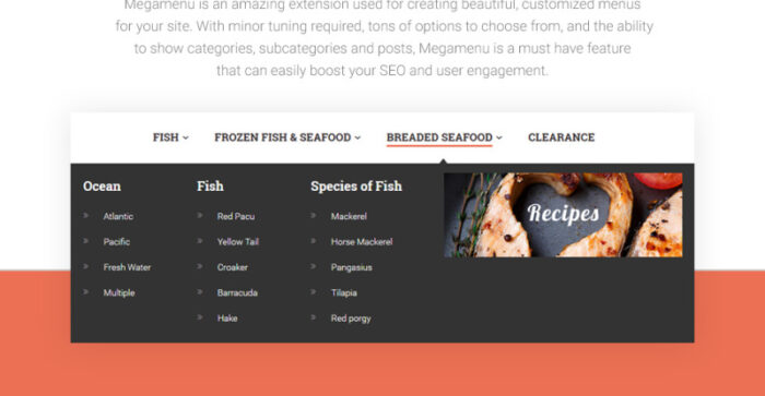 Longud - Makanan Laut Magento Theme - Fitur Gambar 6