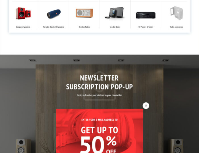 Audionica - Tema Audio Shop Magento - Fitur Gambar 4