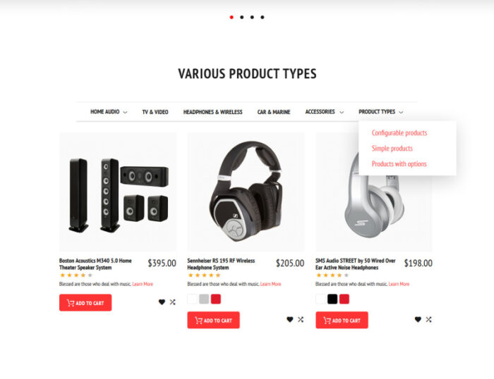 Audionica - Tema Audio Shop Magento - Fitur Gambar 6