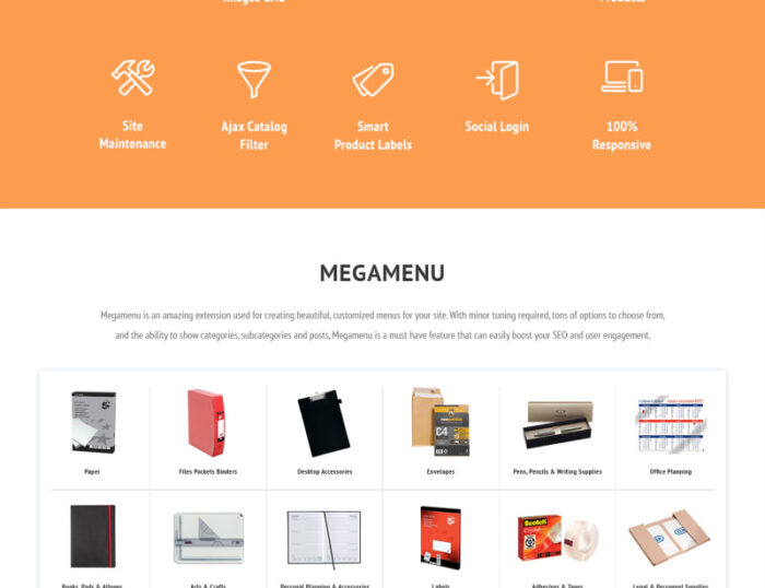 Ketondo - Tema Magento Perlengkapan Kantor - Fitur Gambar 3