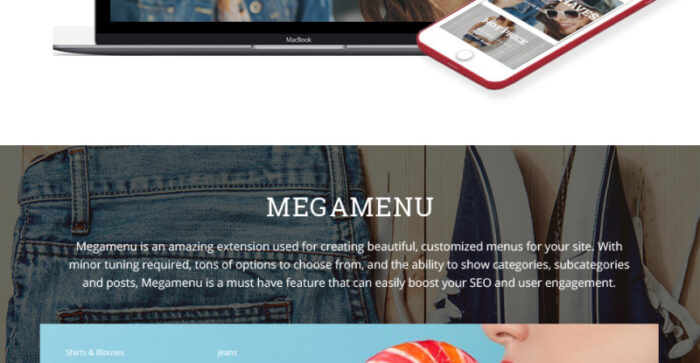 Tema Magento Pakaian & Mode Remaja - Fitur Gambar 4