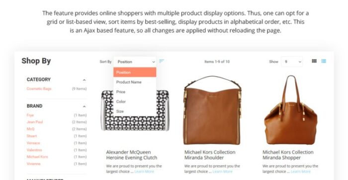 Tema Magento 2 Fashion & Tas Tangan Tema Magento - Fitur Gambar 9