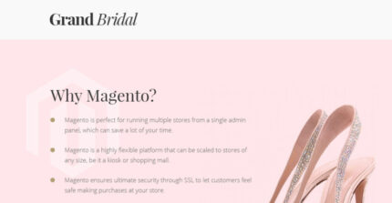 Grand Bridal - Tema Magento Toko Pengantin - Fitur Gambar 1