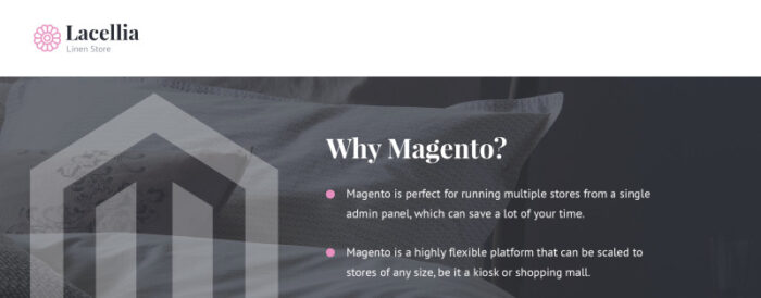 Lacellia - Tema Magento Linen Store - Fitur Gambar 1