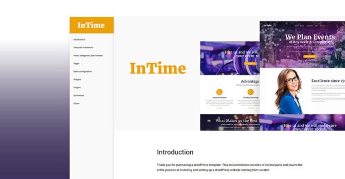 InTime - Tema WordPress Perusahaan Manajemen Acara - Fitur Gambar 23