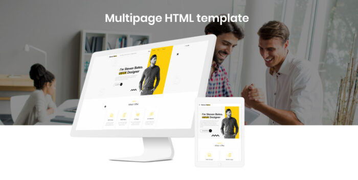 Steven Bates - Template Situs Web HTML Modern Multihalaman Halaman Pribadi - Fitur Gambar 2