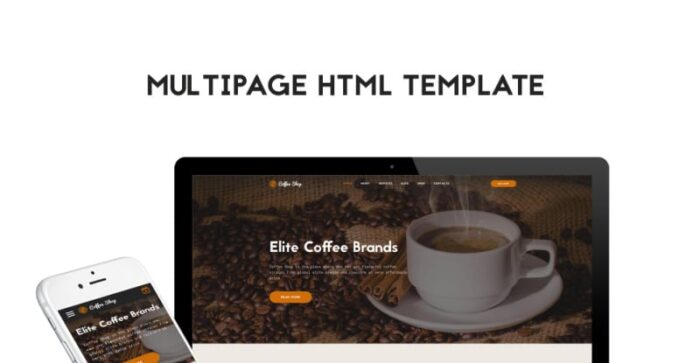 Template Situs Web Multihalaman Kedai Kopi - Fitur Gambar 1