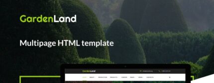 Garden Land - Template Situs Web Multihalaman Desain Eksterior - Fitur Gambar 1