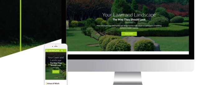 Garden Land - Template Situs Web Multihalaman Desain Eksterior - Fitur Gambar 2