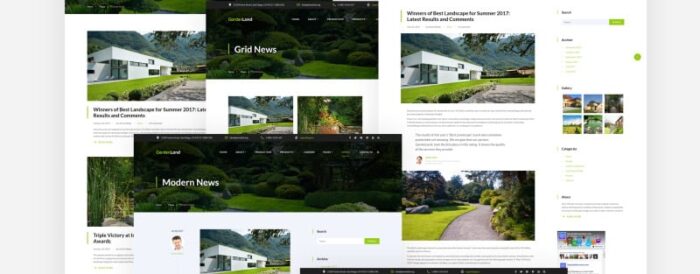 Garden Land - Template Situs Web Multihalaman Desain Eksterior - Fitur Gambar 12